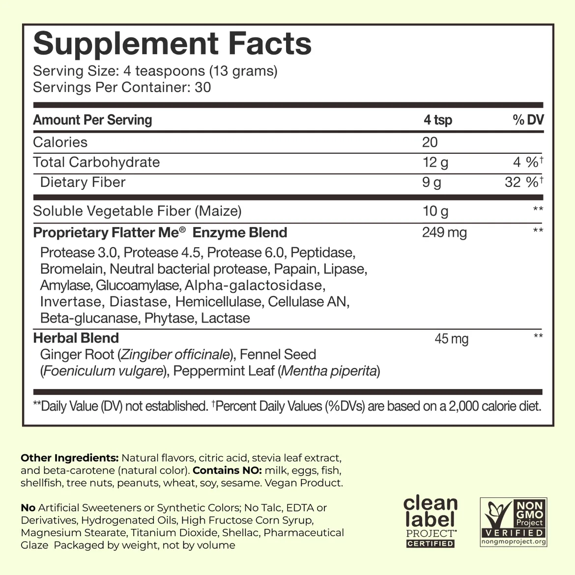 Flatter Me Fiber GLP‑1 Booster (30 servings)