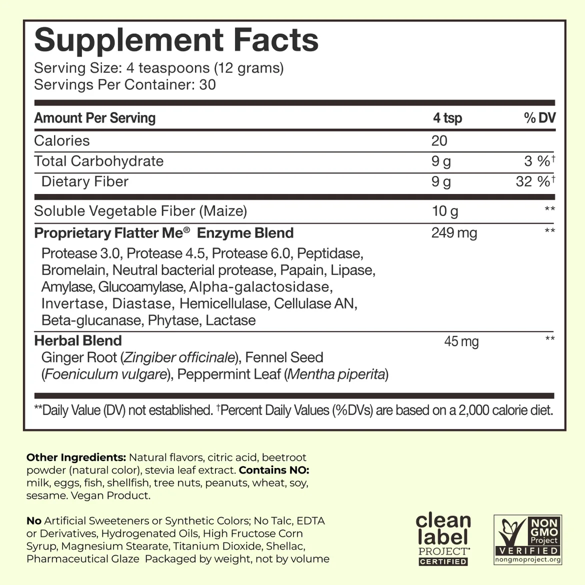 Flatter Me Fiber GLP‑1 Booster (30 servings)